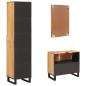 Preview: Badezimmer Sets mit Schubladen mit Regal Natur Massivholz Mango