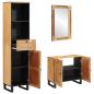 Preview: Badezimmer Sets mit Schubladen mit Regal Natur Massivholz Mango