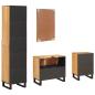 Preview: Badezimmer Sets mit Schubladen mit Regal Natur Massivholz Mango
