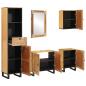 Preview: Badezimmer Sets mit Schubladen mit Regal Natur Massivholz Mango