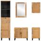 Preview: Badezimmer Sets mit Schubladen mit Regal Natur Massivholz Mango