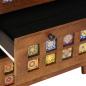 Preview: Sideboard 3 pcs Walnuss Massivholz Mango
