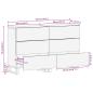 Preview: Sideboard Braun Massivholz Mango
