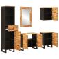 Preview: Badezimmer Sets mit Schubladen mit Regal Natur Massivholz Mango