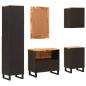 Preview: Badezimmer Sets mit Schubladen mit Regal Natur Massivholz Mango