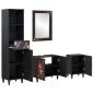 Preview: Badezimmerschrank-Set mit Schubladen 4 pcs Massivholz Mango