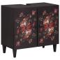 Preview: Badezimmerschrank-Set mit Schubladen 4 pcs Massivholz Mango