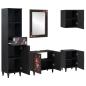 Preview: Badezimmerschrank-Set mit Schubladen 5 pcs Massivholz Mango