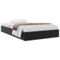 Preview: Aufbewahrungsbett mit Matratze Schwarz 120 x 190 cm Kunstleder