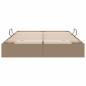 Preview: Aufbewahrungsbett Cappuccino 140 x 200 cm Kunstleder