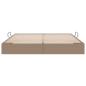 Preview: Aufbewahrungsbett Cappuccino 160 x 200 cm Kunstleder