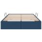Preview: Aufbewahrungsbett mit Matratze Blau 120 x 200 cm Stoff