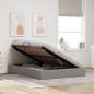 Preview: Aufbewahrungsbett mit Matratze Taupe 140 x 200 cm Stoff