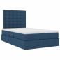 Preview: ARDEBO.de - Aufbewahrungsbett mit Matratze Blau 120 x 200 cm Polyester