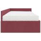 Preview: Eckbettgestell mit Matratze Sonstiges 2 pcs Rot Stoff