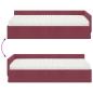 Preview: Eckbettgestell mit Matratze Sonstiges 2 pcs Rot Stoff
