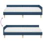 Preview: Eckbettgestell mit Matratze Sonstiges 2 pcs Blau Stoff
