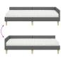 Preview: Eckbettgestell mit Matratze Sonstiges 2 pcs Grau Stoff