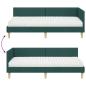 Preview: Eckbettgestell mit Matratze Sonstiges 2 pcs Grün Stoff