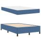 Preview: Bettrahmen mit Matratze Blau 120 x 190 cm Stoff