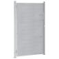 Preview: Gartentor 85 x 144 cm Edelstahl Silber Abschließbar