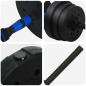Preview: 4-in-1 Hantelset Schwarz und Blau 121 x 19,5 x 19,5 cm