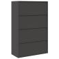 Preview: Aufbewahrungsschrank 2 pcs Schwarz 90 x 40 x 140 cm