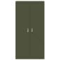 Preview: Aufbewahrungsschrank 2 pcs Olive Grün 90 x 40 x 180 cm