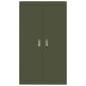 Preview: Aufbewahrungsschrank 2 pcs Olive Grün 80 x 40 x 140 cm