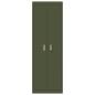 Preview: Aufbewahrungsschrank 2 pcs Olive Grün 60 x 40 x 180 cm