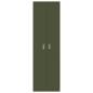 Preview: Aufbewahrungsschrank 2 pcs Olive Grün 60 x 40 x 200 cm
