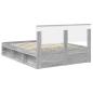 Preview: Bettrahmen Graues Sonoma 150 x 200 cm Holzwerkstoff