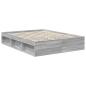 Preview: Bettrahmen Graues Sonoma 150 x 200 cm Holzwerkstoff