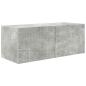 Preview: TV-Wandregal-Set 4 stk. Beton Grau Holzwerkstoff