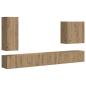 Preview: ARDEBO.de - 6 pcs Artisan-Eiche