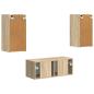 Preview: TV-Schrankset Wandmontiert 2 pcs Sonoma-Eiche Holzwerkstoff
