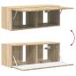 Preview: TV-Schrankset Wandmontiert 2 pcs Sonoma-Eiche Holzwerkstoff