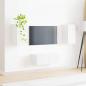 Preview: TV-Schrankset Wandmontiert 2 pcs Hochglanz Weiß Holzwerkstoff