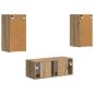 Preview: TV-Schrankset Wandmontiert 2 pcs Artisan-Eiche Holzwerkstoff