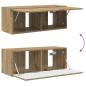 Preview: TV-Schrankset Wandmontiert 2 pcs Artisan-Eiche Holzwerkstoff