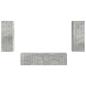 Preview: TV-Schrankset Wandmontiert 2 pcs Beton Grau Holzwerkstoff