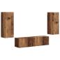 Preview: TV-Schrankset Wandmontiert 2 pcs Altholz Holzwerkstoff