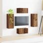 Preview: TV-Schrankset Wandmontiert 2 pcs Altholz Holzwerkstoff