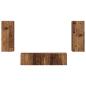 Preview: TV-Schrankset Wandmontiert 2 pcs Altholz Holzwerkstoff