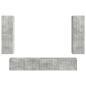 Preview: TV-Schrankset Wandmontiert 3 pcs Beton Grau Holzwerkstoff