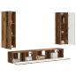 Preview: TV-Schrankset Wandmontiert 3 pcs Altholz Holzwerkstoff