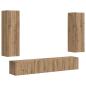 Preview: TV-Schrankset Wandmontiert 3 pcs Artisan-Eiche Holzwerkstoff