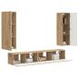 Preview: TV-Schrankset Wandmontiert 3 pcs Artisan-Eiche Holzwerkstoff