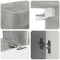 Preview: TV-Schrankset Wandmontiert 2 pcs Beton Grau Holzwerkstoff