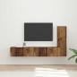 Preview: ARDEBO.de - TV-Schrankset Wandmontiert 2 pcs Altholz Holzwerkstoff